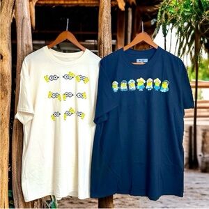 BTS X DM4 Despicable Me T-Shirts Bundle of Two Short Sleeve Crew Neck‎ Tees
